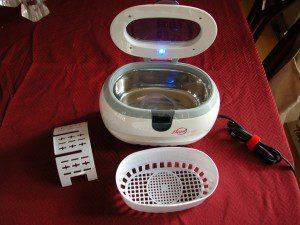 Ultrasonic Jewelry Cleaner Showing All Parts