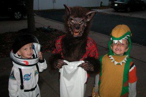 Children in Costume for Halloween