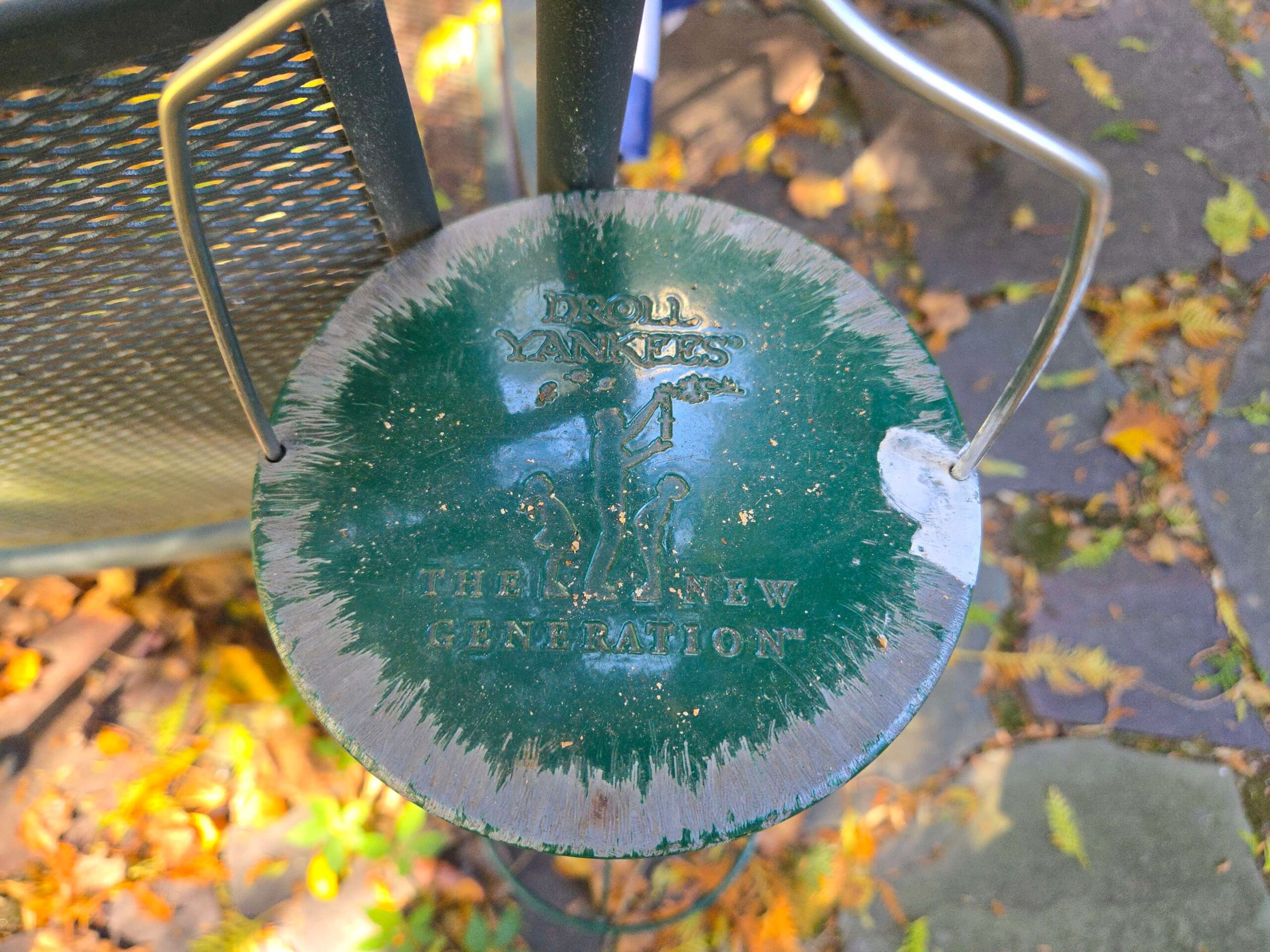 Top of Squirrel Proof Feeder Chewed by Years of Squirrels