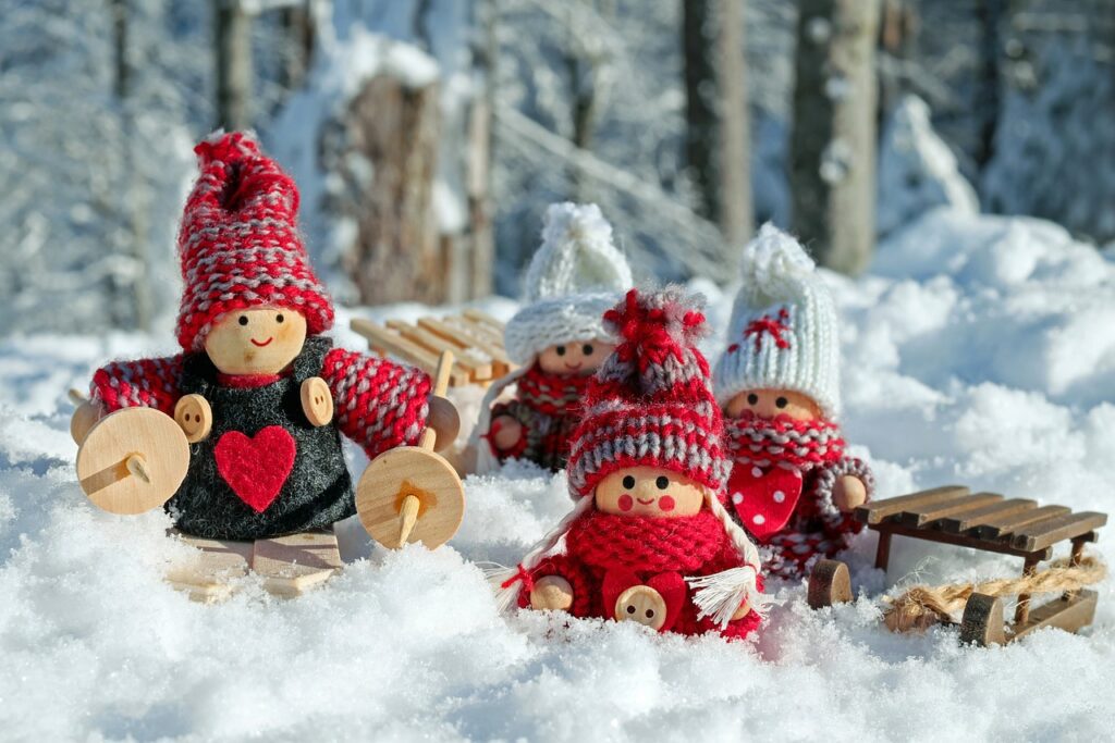 Hand Made Holiday Dolls